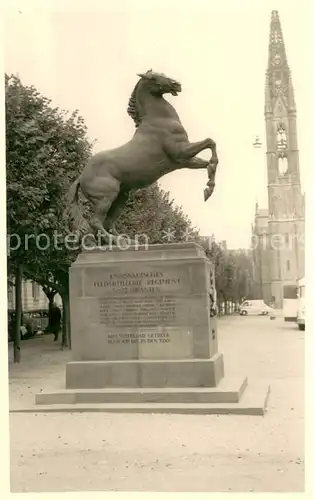 AK / Ansichtskarte Wiesbaden Denkmal d. 1. Nassauischen Feldartillerie Regiments Nr. 27 Oranien auf dem Luisenplatz Wiesbaden