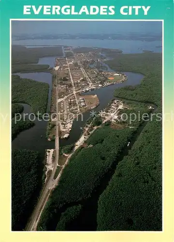 AK / Ansichtskarte Everglades_City_Florida Aerial view 