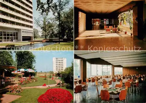 AK / Ansichtskarte Bad_Windsheim Frankenland Klinik Minigolfanlage Saal Bad_Windsheim