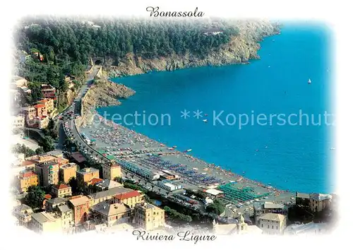 AK / Ansichtskarte Bonassola Riviera Ligure Fliegeraufnahme Bonassola