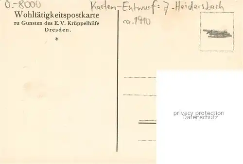 AK / Ansichtskarte Dresden Pfefferkuchenhaus am Pirnaischen Platz Wohltaetigkeitskarte Dresden