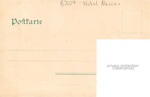 AK / Ansichtskarte Biebrich_Katzenelnbogen Terrasse d. Hotel Nassau Biebrich Katzenelnbogen