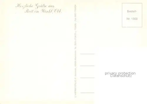 AK / Ansichtskarte Reit_Winkl Gaststaette Zum Kuhstall Maria Hellwig Ortsmotiv mit Kirche Reit_Winkl