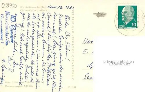 AK / Ansichtskarte Bischofswerda Kaethe Kollwitz Park Bischofswerda