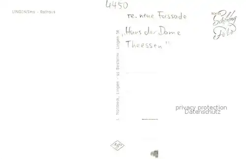 AK / Ansichtskarte Lingen_Ems Rathaus Haus der Dame Theessen Lingen_Ems
