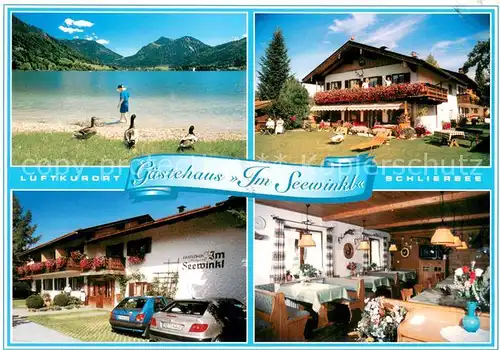 AK / Ansichtskarte Schliersee Gaestehaus Im Seewinkl Terrasse Gaststube Schliersee