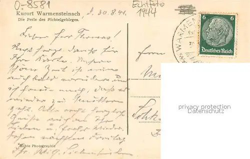 AK / Ansichtskarte Warmensteinach Oberwarmensteinach Warmensteinach