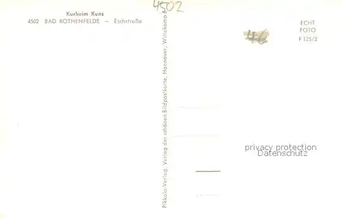 AK / Ansichtskarte Bad_Rothenfelde Kurheim Kuns Bad_Rothenfelde