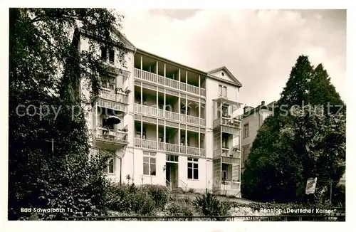 AK / Ansichtskarte Bad_Schwalbach Pension Deutscher Kaiser Bad_Schwalbach