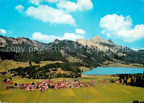AK / Ansichtskarte Haldensee im Tannheimer Tal mit Rot Flueh Fliegeraufnahme Haldensee