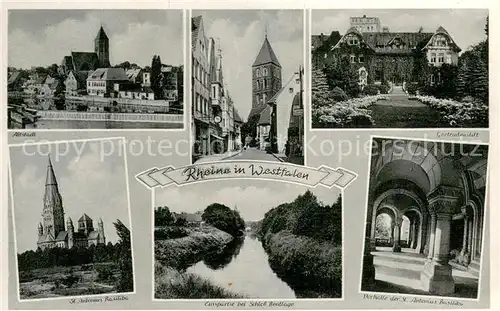 AK / Ansichtskarte Rheine St. Antonius Basilika Gertrudenstift Altstadt Emspartie Rheine