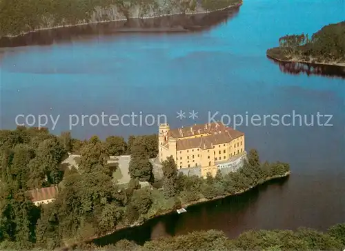 AK / Ansichtskarte Orlik_nad_Vltavou Statni Zamek Orlik Fliegeraufnahme Orlik_nad_Vltavou