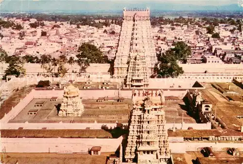 AK / Ansichtskarte Madura_India Meenakashi Tempels Fliegeraufnahme 