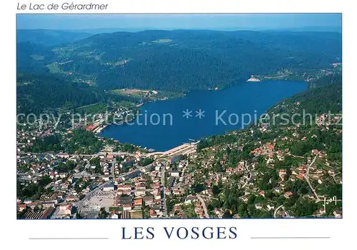 AK / Ansichtskarte Gerardmer_Vosges Vue aerienne Le Lac de Gerardmer Gerardmer Vosges