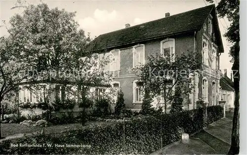 AK / Ansichtskarte Bad_Rothenfelde Haus Sommerkamp Aussenansicht Bad_Rothenfelde