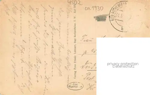 AK / Ansichtskarte Bad_Rothenfelde Waldschaenke Bismarckhuette Heinr. Tepe Terrasse Bad_Rothenfelde