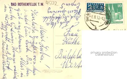 AK / Ansichtskarte Bad_Rothenfelde Fliegeraufnahme  Bad_Rothenfelde