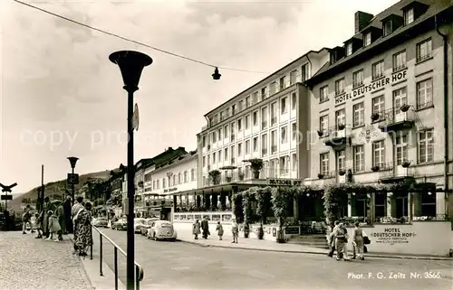 AK / Ansichtskarte Ruedesheim_am_Rhein Rheinstrasse mit Parkhotel Deutscher Hof 