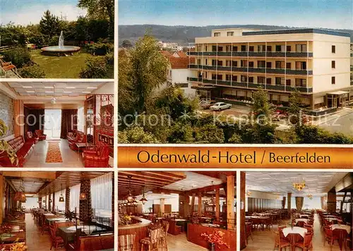 AK / Ansichtskarte Beerfelden_Odenwald Park Odenwald Hotel Gastraeume Bar Saal Beerfelden Odenwald