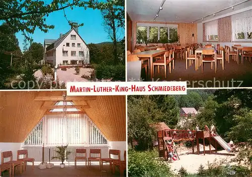 AK / Ansichtskarte Schmiedeberg _Dippoldiswalde Martin Luther King Haus Veranstaltungsraeume Spielplatz Schmiedeberg 