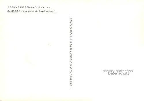 AK / Ansichtskarte Senanque Abbaye de Senanque Vue generale aerienne 