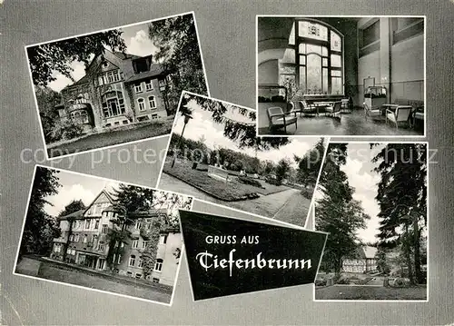 AK / Ansichtskarte Tiefenbrunn_Goettingen Hotel Park Hotelhalle Tiefenbrunn Goettingen