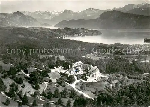 AK / Ansichtskarte Luzern__LU Kurhaus Sonnmatt Vierwaldstaettersee Alpenpanorama 