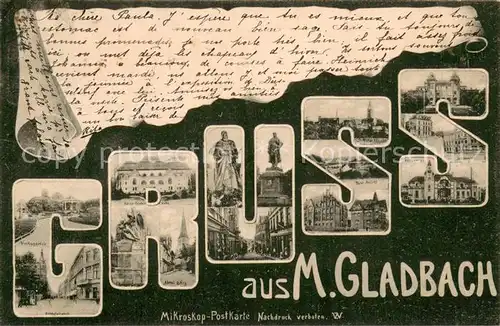 AK / Ansichtskarte Moenchengladbach Mikroskop Postkarte Moenchengladbach