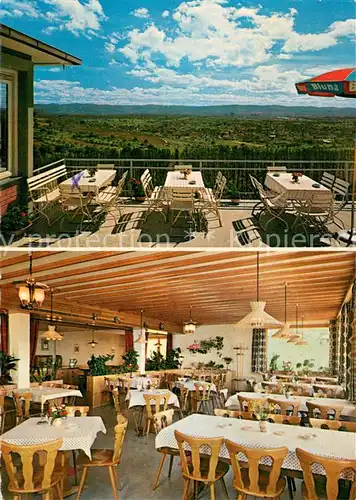 AK / Ansichtskarte oetlingen_Weil_Rhein Gasthaus Dreilaenderblick Terrasse Gaststube oetlingen_Weil_Rhein