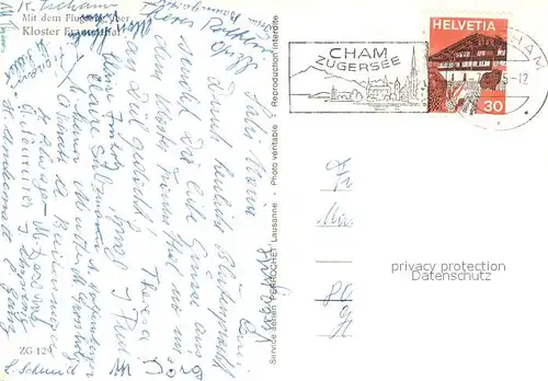 AK / Ansichtskarte Cham_ZG Kloster Frauenthal Cham_ZG