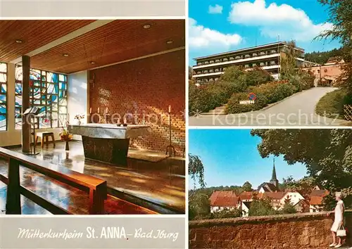 AK / Ansichtskarte Bad_Iburg Muetterkurheim St Anna Hauskapelle Teilansicht Bad_Iburg