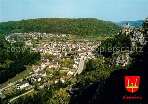 AK / Ansichtskarte Kipfenberg_Altmuehltal Panorama Blick ins Tal Wappen Kipfenberg Altmuehltal