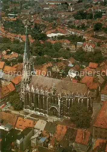 AK / Ansichtskarte Muehlhausen_Thueringen Pfarrkirche St. Marien Luftbildserie der Interflug Muehlhausen Thueringen