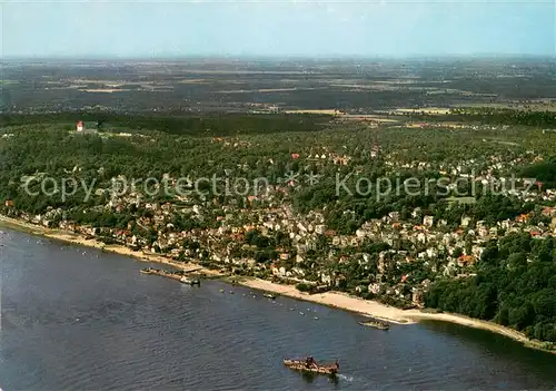 AK / Ansichtskarte Blankenese_Hamburg Fliegeraufnahme 