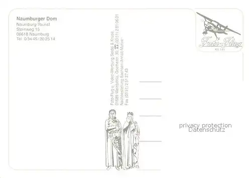 AK / Ansichtskarte Naumburg_Saale Naumburger Dom Naumburg_Saale