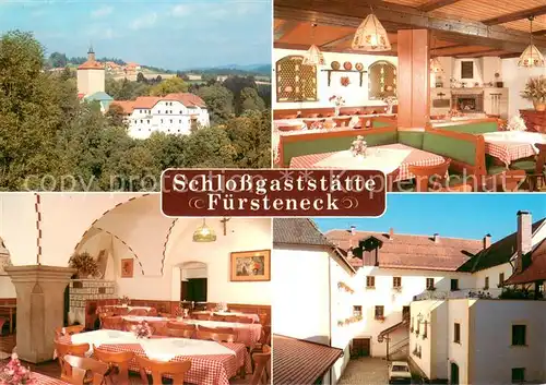AK / Ansichtskarte Fuersteneck Schlossgaststaette im Ilztal Bayerischer Wald Fuersteneck