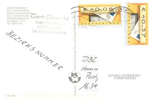 AK / Ansichtskarte Bad_Bayersoien Gasthof Brueckenwirt an der Echelsbacher Bruecke Bad_Bayersoien