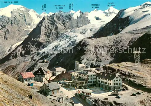 AK / Ansichtskarte Stilfserjoch_Passo_dello_Stelvio Fliegeraufnahme 