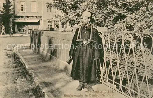 AK / Ansichtskarte Avricourt_Sarrebourg Brueckenwache WK 1 Avricourt Sarrebourg