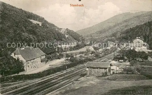 AK / Ansichtskarte Stambach_Bas_Rhin Bahnhof Panorama Stambach_Bas_Rhin