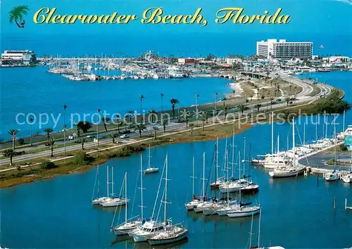 AK / Ansichtskarte Clearwater_Beach Clearwater Marina Aerial view 