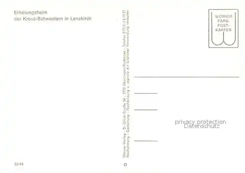 AK / Ansichtskarte Lenzkirch Erholungsheim der Kreuz Schwestern im Schwarzwald Lenzkirch