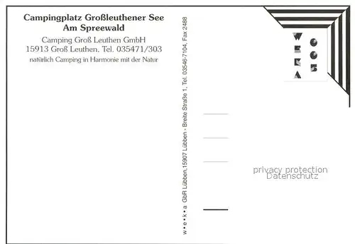 AK / Ansichtskarte Gross_Leuthen Campingplatz Grossleuthener See am Spreewald Uferpartie am See Gross_Leuthen