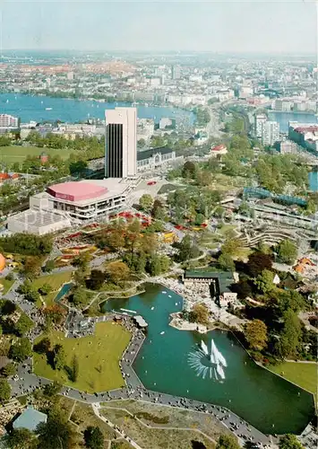 AK / Ansichtskarte Hamburg Blick vom Fernsehturm auf Congress Centrum und Alster Hamburg