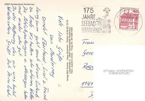 AK / Ansichtskarte Norderney_Nordseebad Nordseeinsel Norderney_Nordseebad