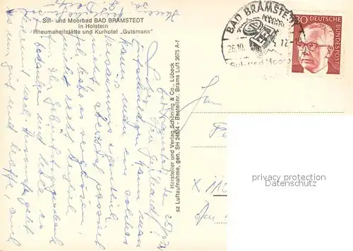 AK / Ansichtskarte Bad_Bramstedt Rheumaheilstaette Kurhotel Gutsmann Sol  und Moorbad Bad_Bramstedt