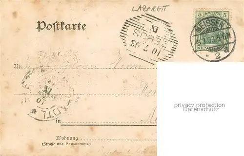 AK / Ansichtskarte Meissen_Elbe_Sachsen Soldaten im Lazarett Meissen_Elbe_Sachsen