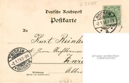 AK / Ansichtskarte Nossen Hotel Stadt Dresden Bergschloesschen Rossbergs Weinstube Bahnhof Schloss mit Kriegerdenkmal Nossen