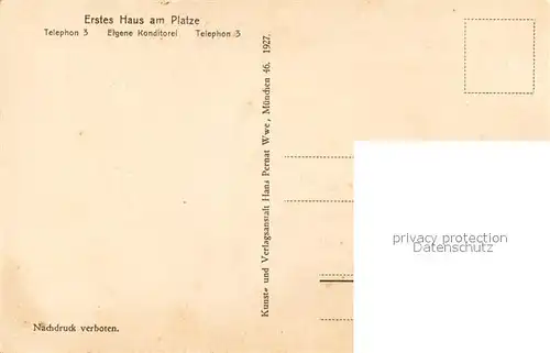 AK / Ansichtskarte Oberstdorf Hotel Baur Eigene Konditorei Oberstdorf