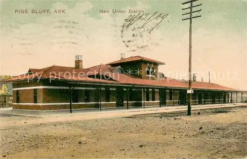 AK / Ansichtskarte Pine_Bluff New Union Station Pine_Bluff